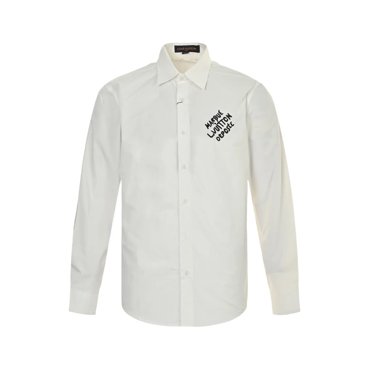 Louis Vuitton/Louis Vuitton 25ss embroidered letter logo shirt